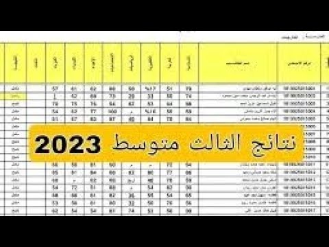 “نتائجنا” موقع نتائج الثالث متوسط 2023 بالعراق لتحميل نتائج  جميع المحافظات pdf