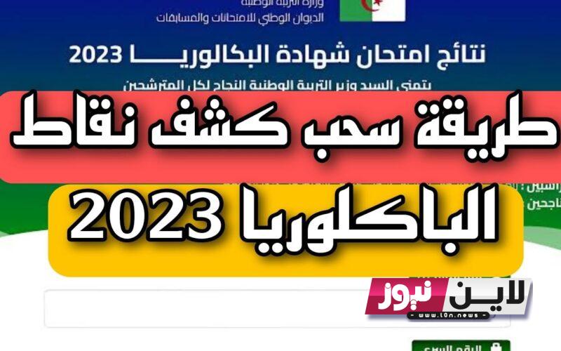 كيفية استخراج كشف نقاط بكالوريا قديمة 2023 بالرقم السري عبر الموقع الرسمي Bac onec dz