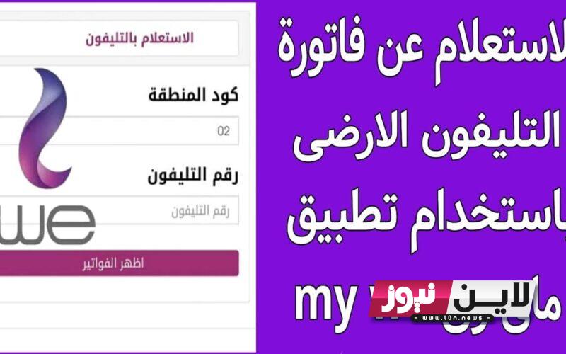 الاستعلام عن فاتورة التليفون الأرضي لشهر يوليو 2023 الكترونيا من خلال billing.te.eg