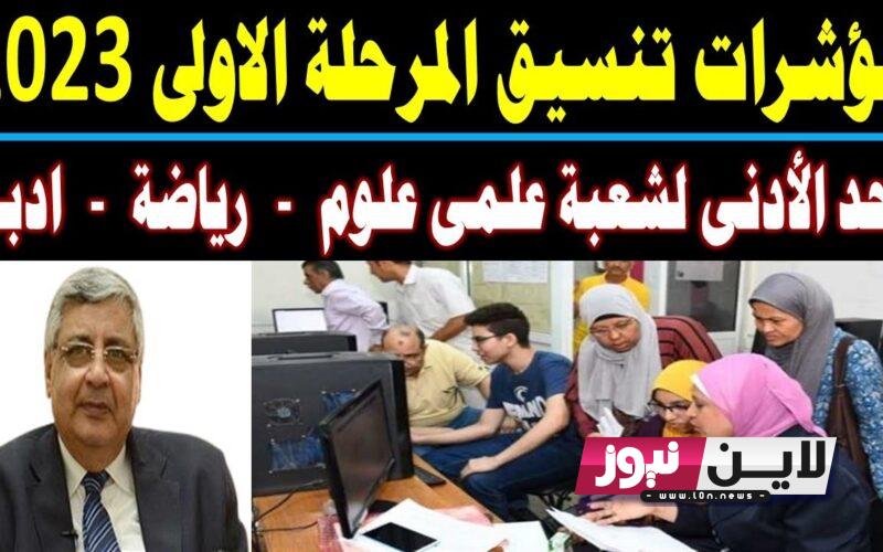 “officially” مؤشرات تنسيق كليات الهندسة 2023 2024 لطلاب الثانوية العامة بالدرجات