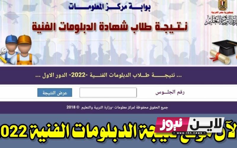 الان.. نتيجه الدبلومات الفنيه 2023 محافظه المنوفيه عبر موقع وزارة التربية والتعليم الفني fany.emis.gov.eg