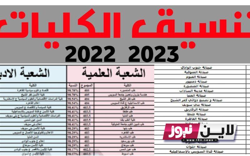 الان توقعات تنسيق الكليات 2024 أدبي ” المرحلة الأولي” في كل الجامعات المصرية