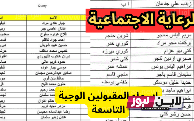 رابط منصة مظلتي وزارة العمل والشؤون الاجتماعية للاستعلام عن أسماء الرعاية الاجتماعية في العراق