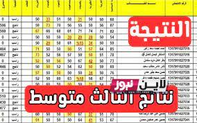 رابط نتائج ثالث متوسط 2023 دور اول موقع نتائجنا ووزارة التربية والتعليم العراقية