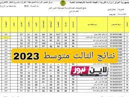 موقع نتائج الثالث متوسط 2023 الدور الاول ملازمنا