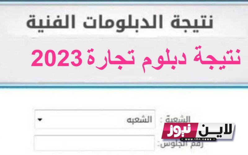 الان استخراج نتيجة دبلوم تجارة 2023 الدور الاول في جميع المحافظات عبر fany.emis.gov.eg