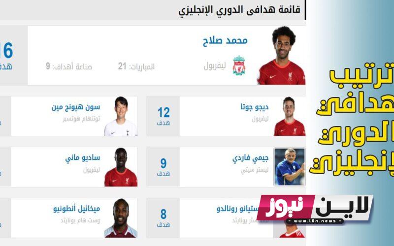 ترتيب الدوري الانجليزي الممتاز 2023-2024 قبل مباريات اليوم | ترتيب هدافي الدوري الإنجليزي 2023