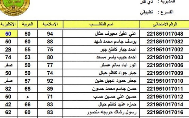 تحميل نتائج السادس الاعدادي في العراق 2023 PDF الآن في جميع محافظات العراقية عبر موقع نتائجنا بالرقم الامتحاني وزارة التربية 