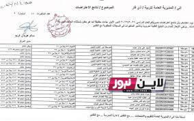 PDF نتائج الاعتراضات الثالث متوسط 2023 جميع المحافظات العراق موقع نتائجنا الدور الاول epedu.gov.iq وزارة التربية العراقية نتائج اعتراض ثالث متوسط