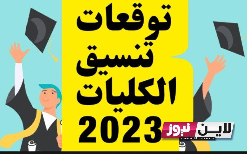 تنسيق الكليات 2023 بالنسبة المئوية المرحلة الثانية ادبي.. تعرف علي الحدود الدنيا للقبول في الجامعات 2023/2024