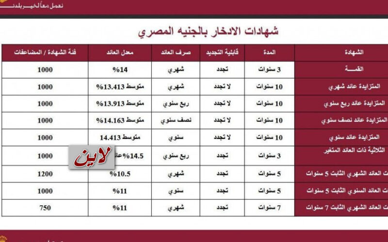 يا سعدك يا هناك… بعد رفع الفايدة شهادات استثمار من بنك مصر تصل ل22% هتضاعف فلوسك