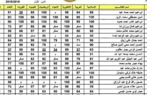 pdf لينك الحصول على نتائج السادس الاعدادي الدور الأول العراق 2023 النجف ,نينوى ,القادسية عبر نتائجنا “results.mlazemna” موقع وزارة التربية العراقية