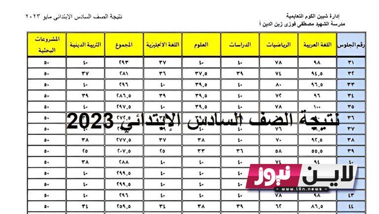 رابط نتائج السادس الابتدائي 2023 الدور الثاني كركوك، نينوي عبر موقع وزارة التربية العراقية