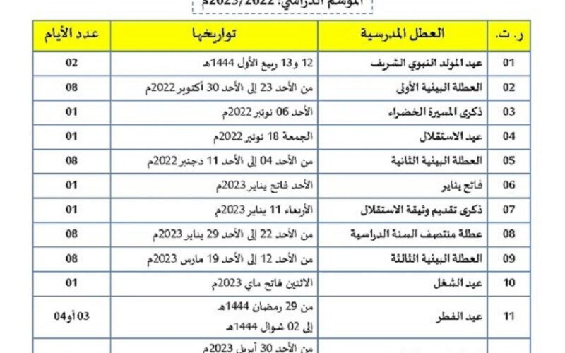 الان.. عرض لائحة العطل الرسمية في المغربma.usembassy.gov