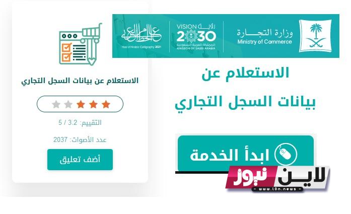 الاستعلام عن بيانات السجل التجاري بالسعودية 1445 ورابط تحديث البيانات برقم الهوية الوطنية mc.gov.sa