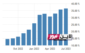 معدل التضخم في مصر  2023 يسجل 39.7 %  خلال الـ 8 شهور الأولى وفقاً للبيان الصادر  من الجهاز المركزى للتعبئة والاحصاء