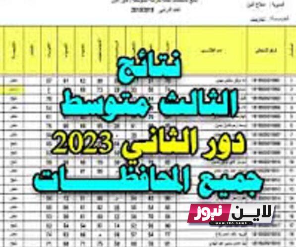 صدرت الآن نتائج الثالث متوسط 2023 الدور الثاني الرصافه الثالثه pdf موقع نتائجنا results.mlazemna.com