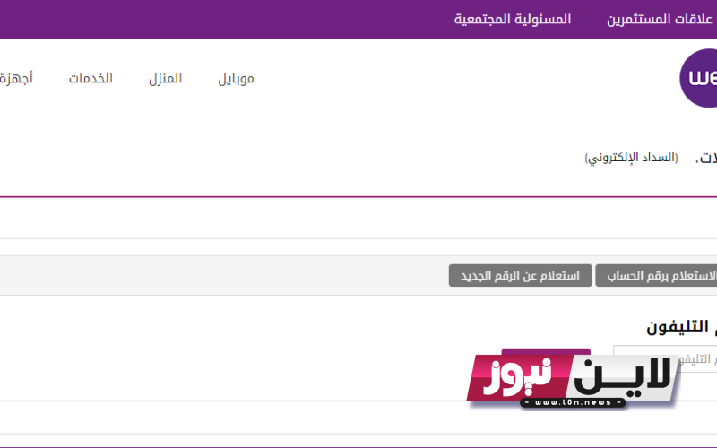 المصرية للاتصالات فاتورة التليفون الأرضي لشهر أكتوبر 2023 بالرقم القومي عبر billing.te.eg وطرق الدفع