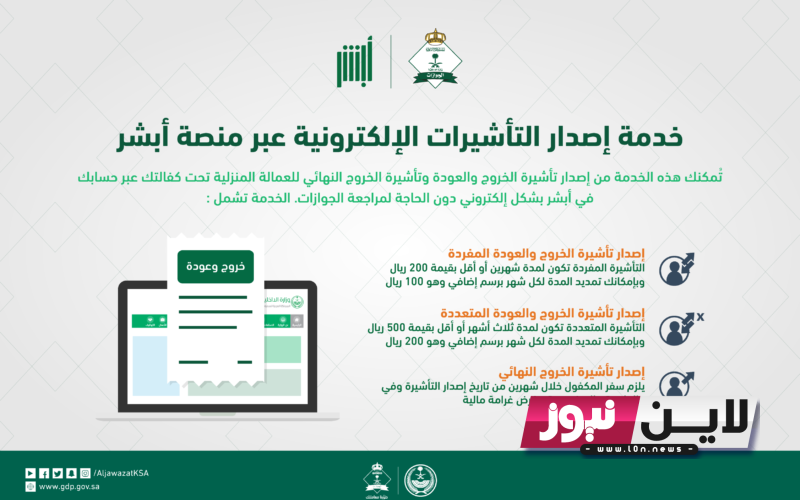 رابط الاستعلام عن التأشيرة برقم الجواز 1445 ورابط الحصول على التأشيرة من خلال منصة إنجاز visa.mofa.gov.sa