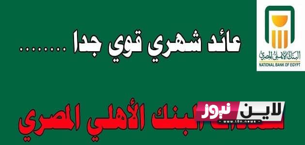 “استثمر فلوسك دلوقتي” شهادات البنك الاهلي 2023 بعائد يصل الي 22% سنوياً