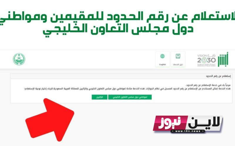 رابط استعلام عن رقم الحدود من خلال منصة أبشر 1445 في السعودية.. 8 خطوات بسيطة