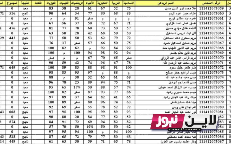 “ملفات PDF” موقع ناجح نتائج الدور الثاني 2023 للاستعلام عن نتائج السادس الاعدادي PDF بالاسم في جميع المحافظات