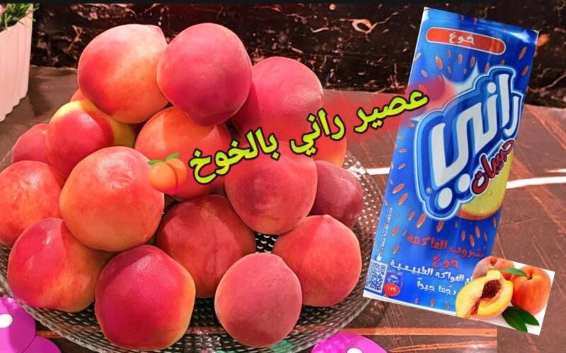 بدون مواد حافظة طريقة عمل عصير رانى بالخوخ فى المنزل