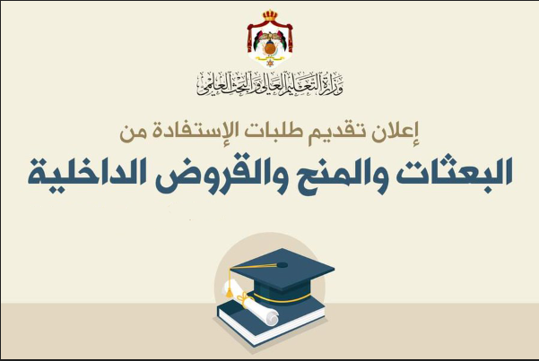 رابط تقديم المنح والقروض 2023 وفق بيان وزارة التعليم العالي بالأردن لطلاب الماجستير والدكتوراه